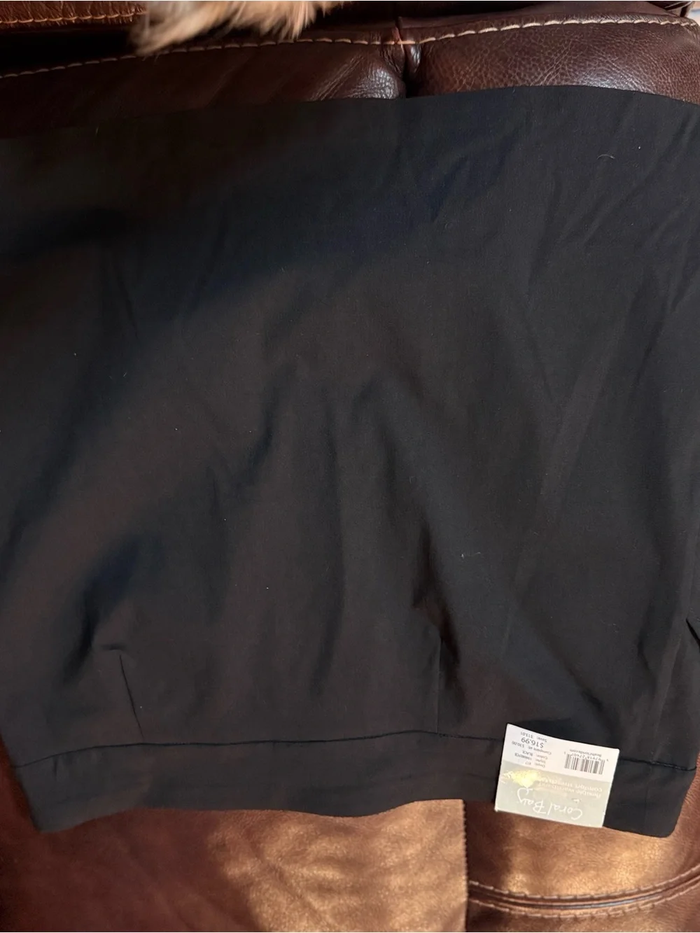 Coral Bay Black Women's Skort with Decorative Buttons